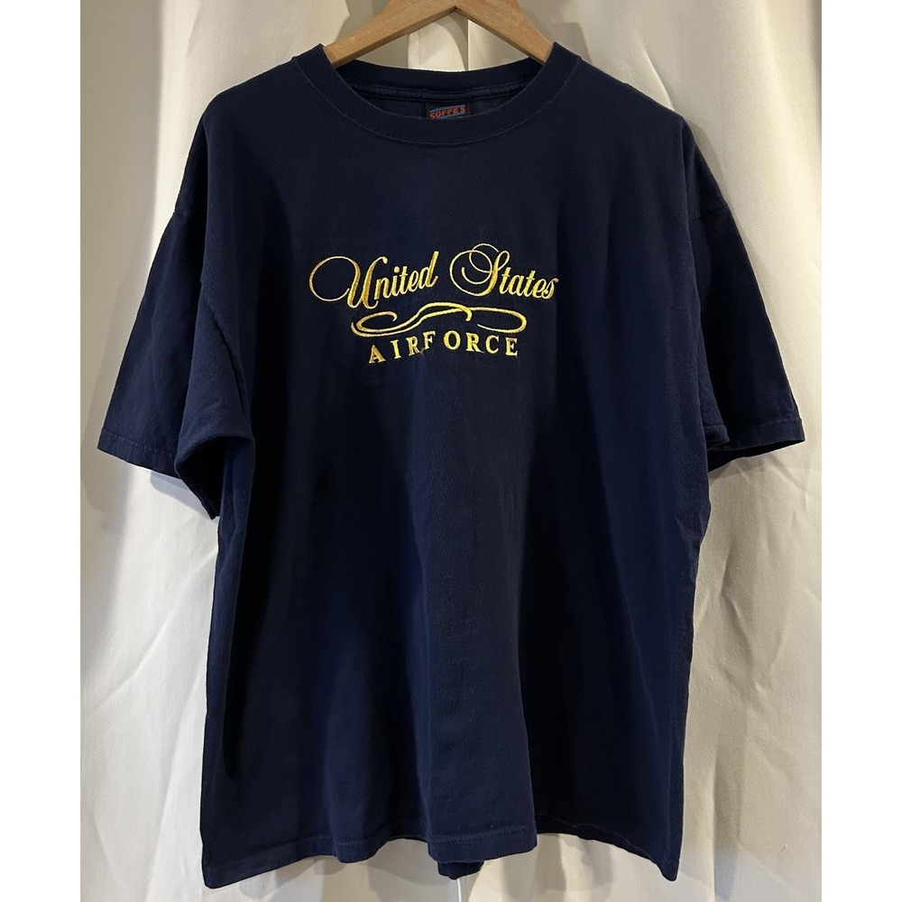 USAF‎ US Air Force T Shirt XL Blue Soffe Shirts Vintage USA 1990s